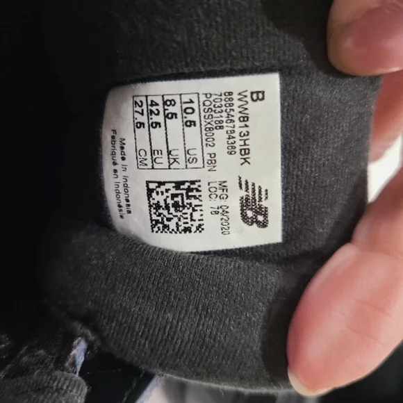 New Balance 813 Women's Shoes Black Velcro 10.5 Wide Width - Picture 12 of 16